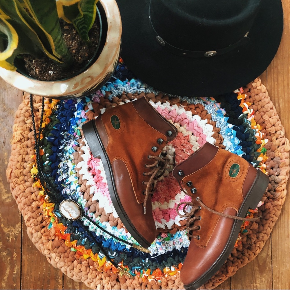 Vintage Brown Leather Boots